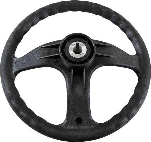 Рулевое колесо E.Chance, обод и спицы черные д. 330 мм (упаковка из 12 шт.)