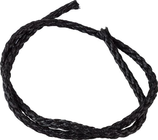 Шнур леерный плетеный 10 мм, черный