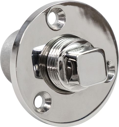 Шпигат нерж. 24,5мм с резьбовой пробкой, Marine Rocket