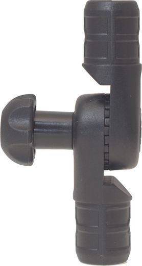 Соединитель для труб d 20 и 29 мм, шаг угла поворота 27 °, черный, Borika