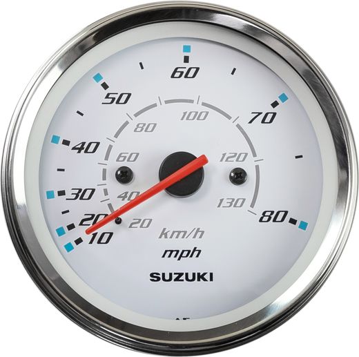 Спидометр Suzuki 4", 130 км/ч, 80 миль, белый