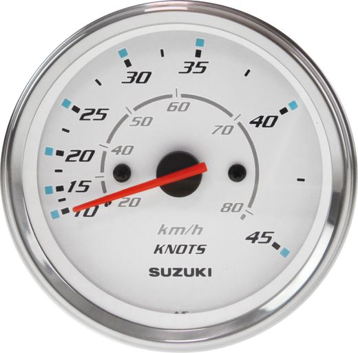 Спидометр Suzuki 4", 80 км/ч, 45 узлов, белый