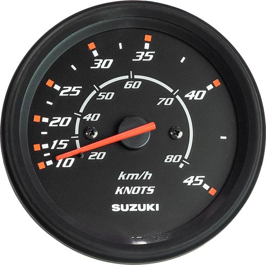 Спидометр Suzuki 4", 80 км/ч, 45 узлов, черный
