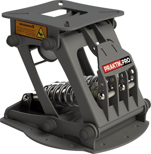 Стойка амортизационная Практик 200 X2, оцинкованная, окрашенная RAL 9023