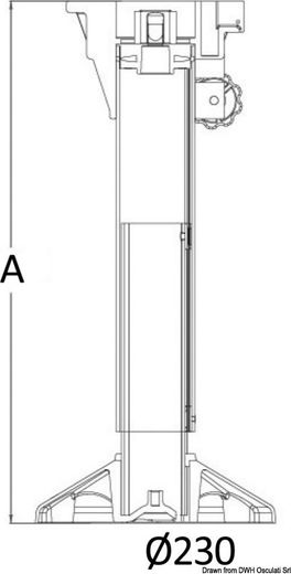 Стойка для сидений Waverider амортизирующая регулируемая 340-450 мм
