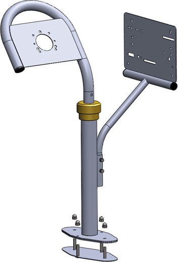 Стойка рулевая для лодки ПВХ, поворотная