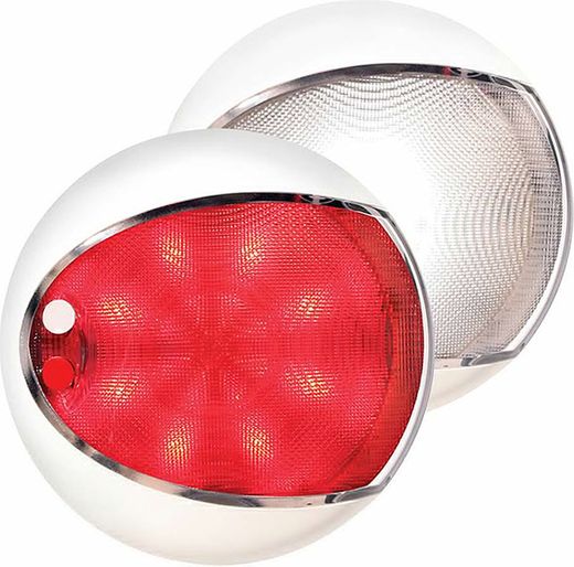 Светильник каютный светодиодный 130х30 мм, бело-красного света