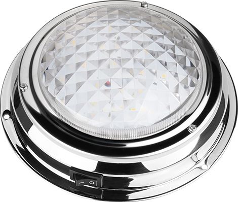 Светильник каютный светодиодный белый свет D168mm 12 В, SeaFlo
