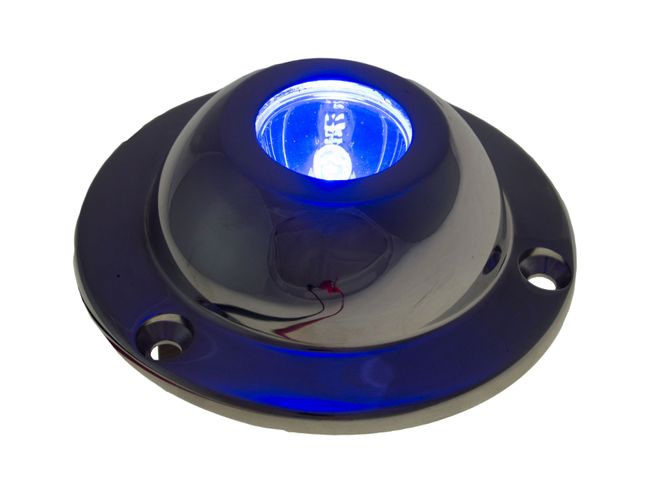 Светильник светодиодный подводный, 12 В, 5 Вт, D82 мм, голубой свет