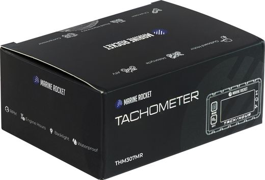 Тахометр универсальный со счетчиком моточасов с подсветкой и сменной батарейкой