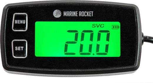 Тахометр универсальный со счетчиком моточасов с подсветкой и сменной батарейкой