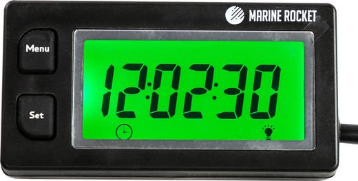 Тахометр универсальный со счетчиком моточасов, вольтметром с подсветкой и сменной батарейкой