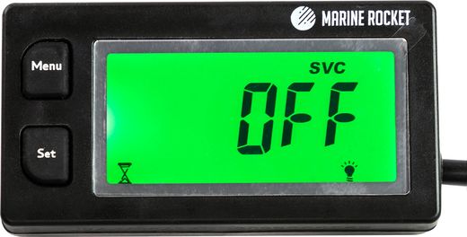 Тахометр универсальный со счетчиком моточасов, вольтметром с подсветкой и сменной батарейкой