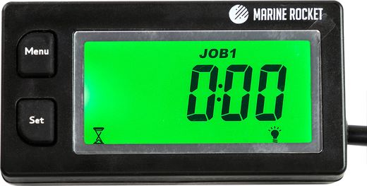 Тахометр универсальный со счетчиком моточасов, вольтметром с подсветкой и сменной батарейкой