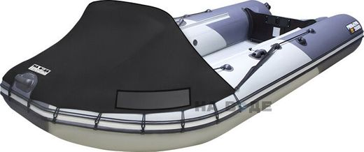 Тент носовой без окна для лодки ПВХ, 240-290, Oxford 600D, черный