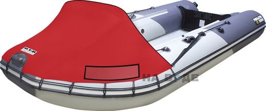 Тент носовой без окна для лодки ПВХ, 240-290, Oxford 600D, красный