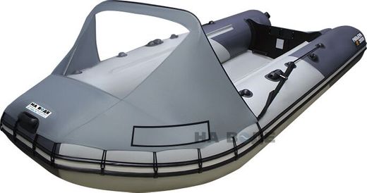 Тент носовой с окном для лодок ПВХ 300-360, Oxford 600D, черный