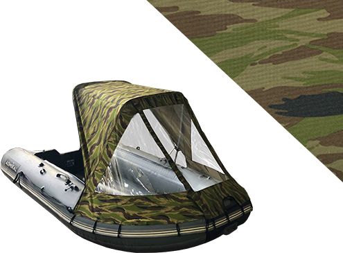Тент полурубка для лодок ПВХ 240-380 Oxford 600D, камуфляж