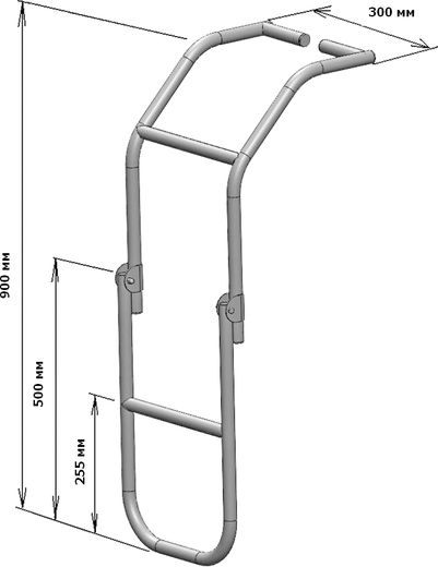 Трап складной для НЛ, нержавеющий