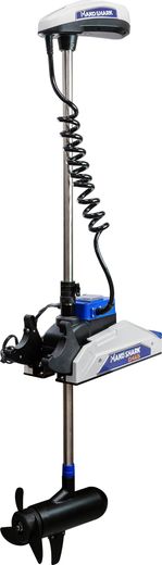 Троллинговый электромотор MakoShark 55 lbs/137 см/12v/GPS (электроякорь), белый