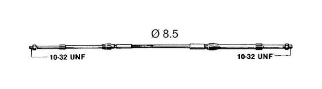 Трос дистанционного управления Ultraflex C8, (15 футов - 4,5 м), 2 шт