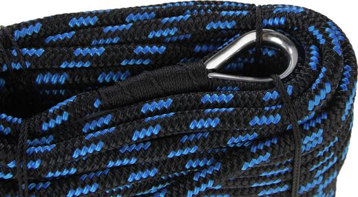 Трос якорный Hanseat d 10 мм, L 30 м, цвет черный/синий