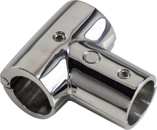 Тройник леера разборный, (22 мм), 90 град, Marine Rocket