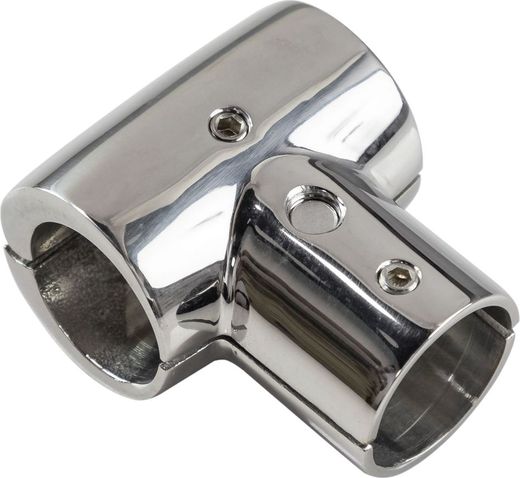 Тройник леера разборный, (25 мм), 90 град, Marine Rocket