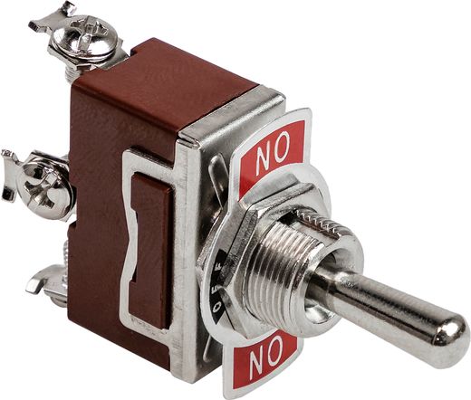 Тумблер трехпозиционный (ON)-OFF-(ON) 12 В/15А 3P