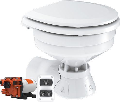 Унитаз электрический (Compact) с помпой, 12в SeaFlo