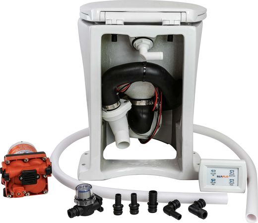 Унитаз электрический Delux 12 В, SeaFlo