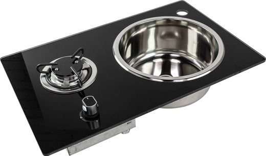 Варочная панель с мойкой, краном и сливом (комплект MRB213B1), Marine Rocket