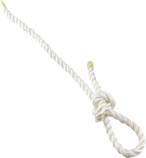 Канат полиамидный трехпрядный тросовой свивки, d 10 мм