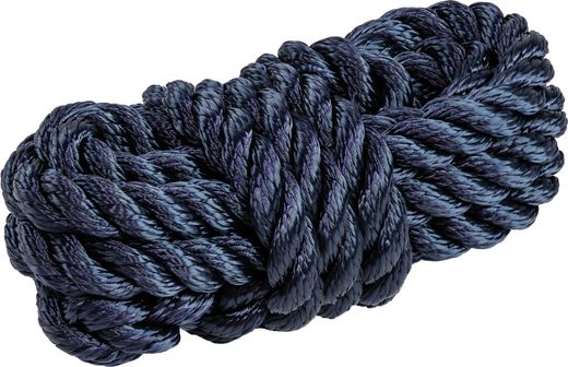Веревка из полиэстера с огонами для крепления кранца, d10 мм, L2 м, цвет синий