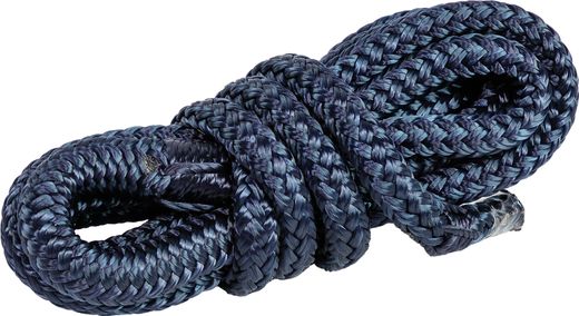 Веревка из полиэстера с огонами для крепления кранца, d6 мм, L1,5 м, цвет синий