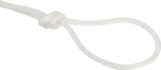Веревка сплошного плетения d6мм, L250м белый,KOT