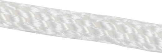 Веревка сплошного плетения d8мм, L150м белый,KOT