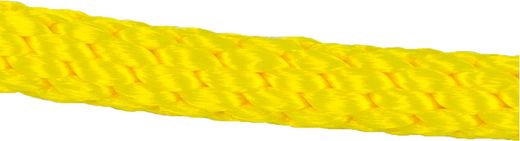 Веревка сплошного плетения d8мм, L150м желтый, Marine Rocket