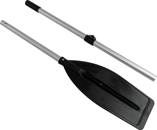 Весло разборное 180 см, широкая лопасть, черное