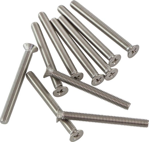 Винт с потайной головкой и крестообразным шлицем А4 DIN965 М5х50 упаковка 1/10