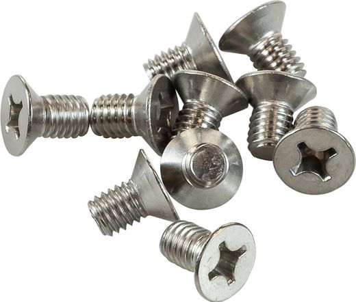 Винт с потайной головкой и крестообразным шлицем А4 DIN965 М6х10 упаковка 1/10