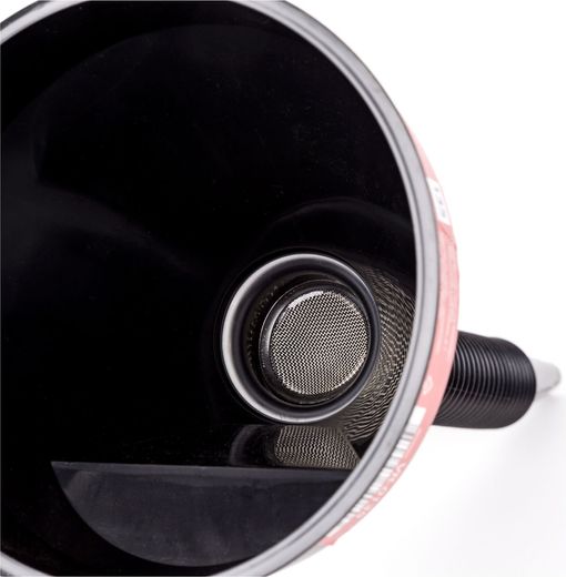 Воронка пластиковая разборная с фильтром, 135 мм., черная