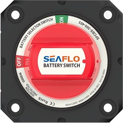 Выключатель массы 4-х позиционный 2 АКБ 300А, SeaFlo