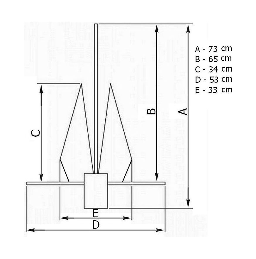 Чертеж якоря для лодки пвх с размерами