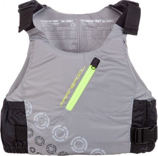 Жилет страховочный TITANIUM Vest 70-90 кг, серо-черный
