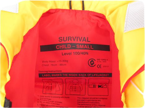 Жилет спасательный Survival 100N детский S