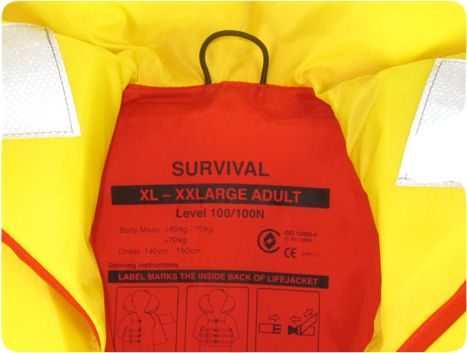 Жилет спасательный Survival 100N XL/2XL