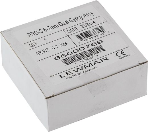 Звездочка для лебедки Lewmar Pro Series 700/1000/Pro-Fish 700/1000,  цепь 6-7 мм, хром. бронза