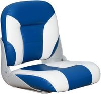 Кресло типа «Sport low back», белое с синим