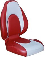 Кресло «Racing», серое с красным